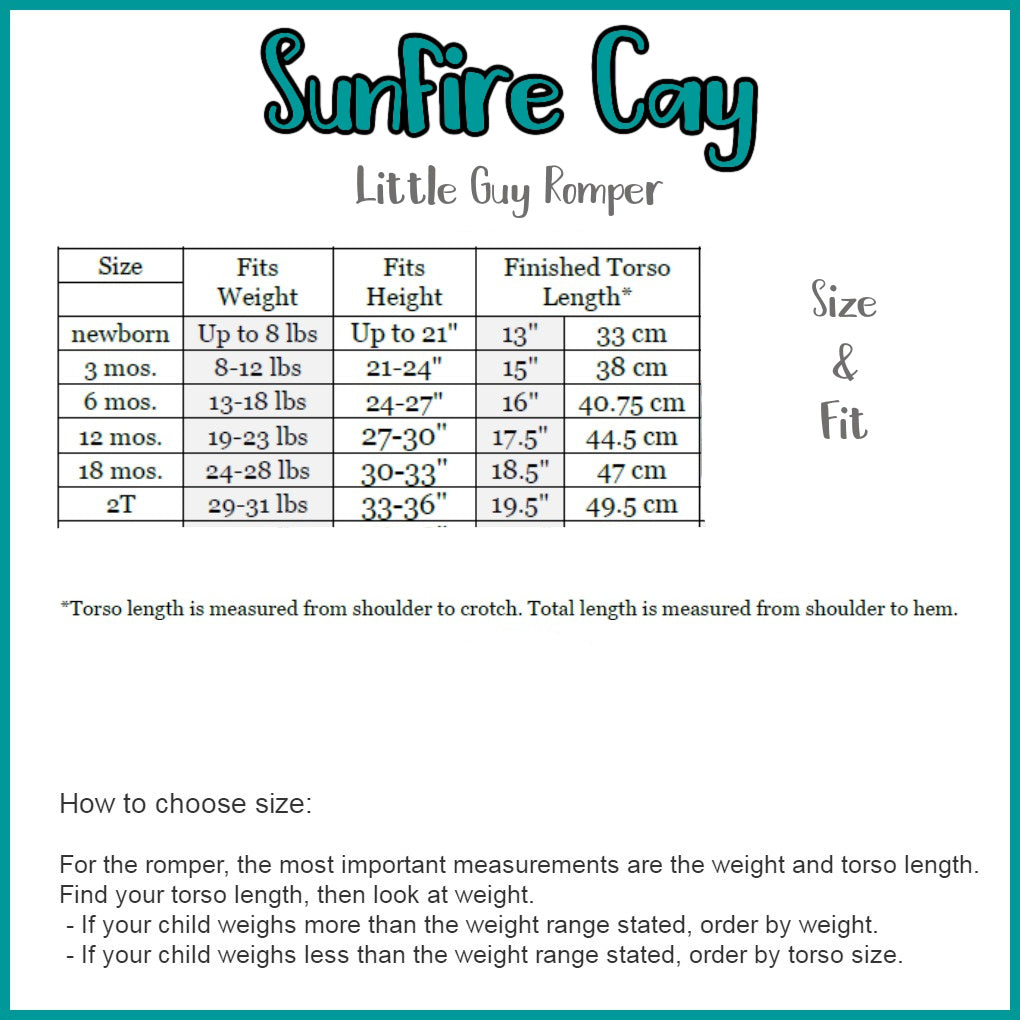 Sunfire Cay Little Guy Romper