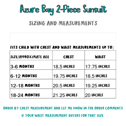 Azure Bay 2-Piece Sunsuit