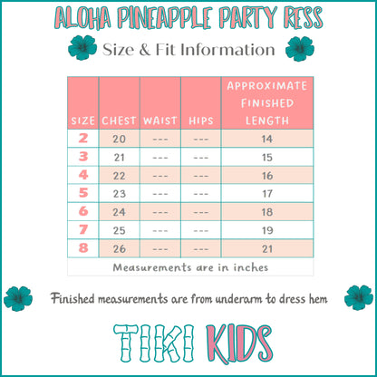 Aloha Pineapple Party Dress