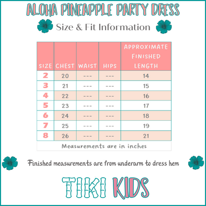 Aloha Pineapple Party Dress