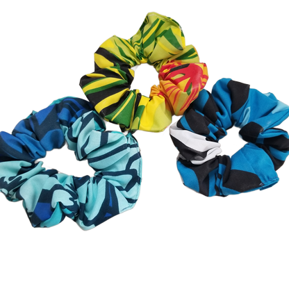 2 Dozen Assorted Classic-Sized Tropical Scrunchies